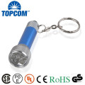 Bright LED Light Logo Printed Mini Flashlight with Keyring